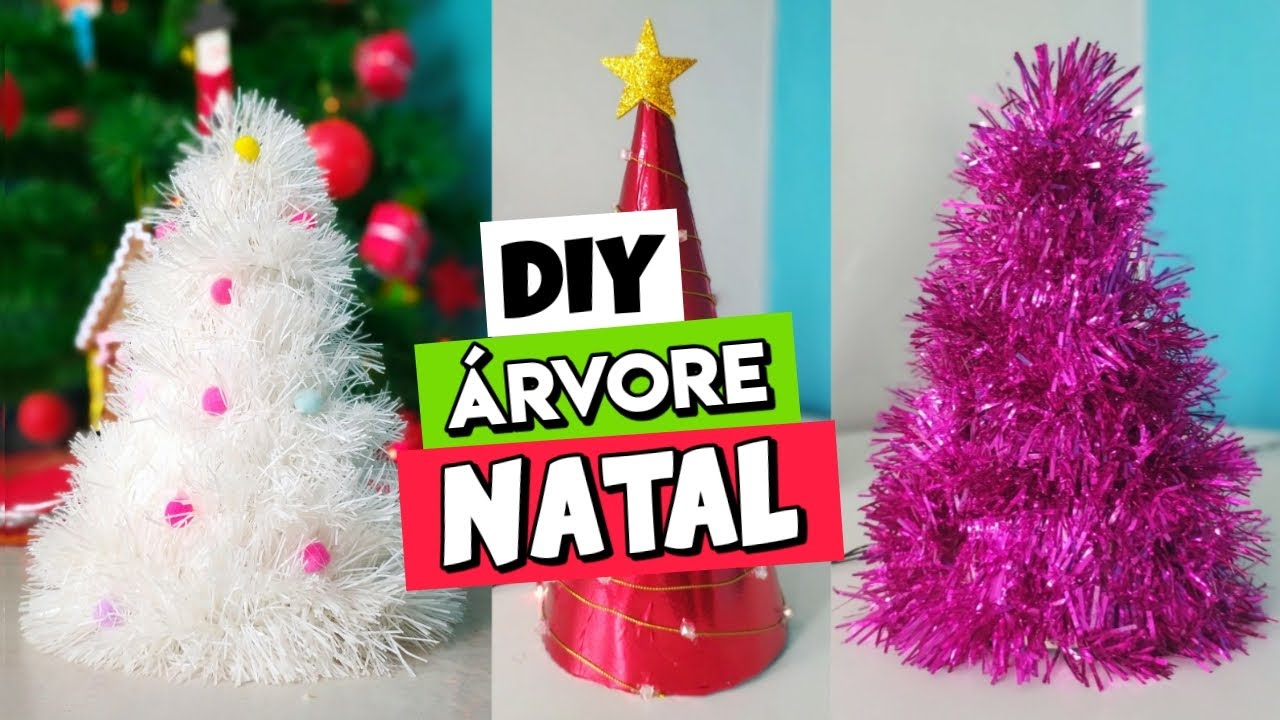 ÁRVORE DE NATAL GRANDE E SUPER BARATA - COMO FAZER 