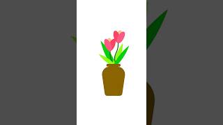 flower animation simple key frames | #aftereffect #art #motiongraphics #flowers #animation #tips