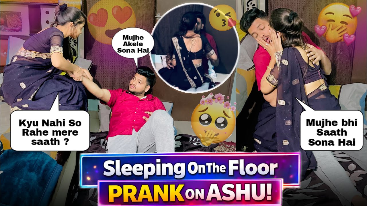 Sleeping On The Couch Prank On Ashu Cute reaction😍 || #prank On #indian wife @ASHUFUNCLUBS45 