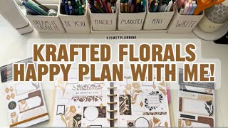 KRAFTED FLORALS | HAPPY PLAN WITH ME @kismetplanning141