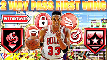 *FIRST EVER* 2 WAY PASS FIRST WING SCOTTIE PIPPEN BUILD 1V1 COURT  DOMINATION on NBA 2K22 NEXT GEN!