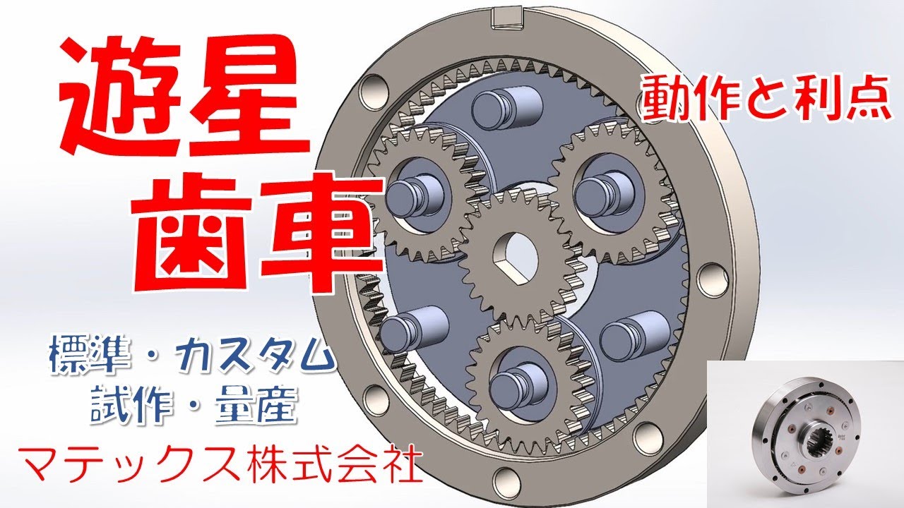 【マテックス】遊星歯車減速機のご紹介 YouTube