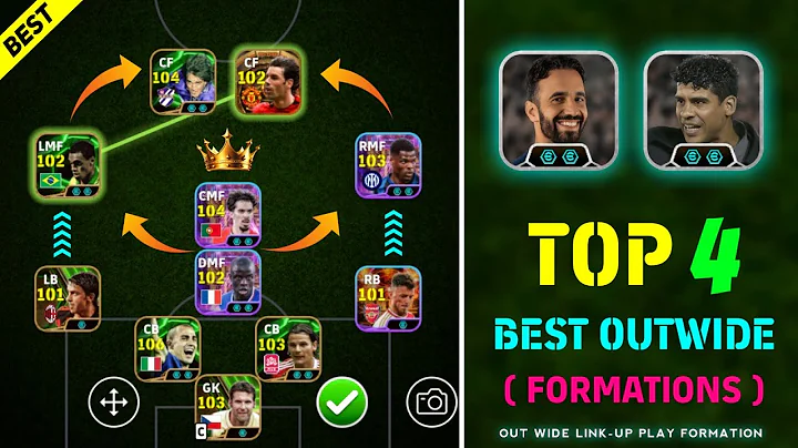 Top 4 Best Out Wide Formations in eFootball 2026 🔥 Best Link Up Play Out Wide Formations 🥶