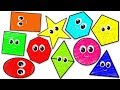 Ten Little Shapes Jumping On The Bed | Nursery Rhymes | Baby Songs For Kids