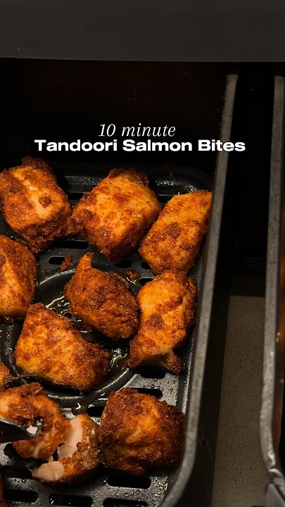 Gigitan salmon tandoori - resep lengkap ada di keterangan! #masakanindia #makananindia #india #ikan #airfryer