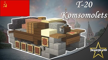 Minecraft WWII Build Tutorial: T-20 Komsomolets
