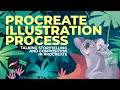 Procreate Digital Illustration process video | Storytelling & Composition | Our Planet Week
