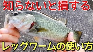 【バス釣り】レッグワームの使い方を実釣解説