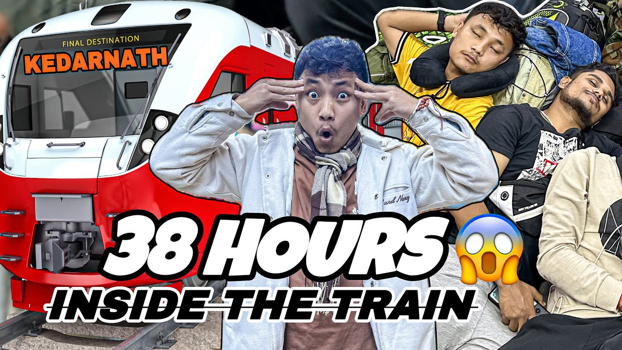 i Spent 2 Days Inside The Train 😱first time in  Sleeper class 😳 Kedarnath Yatra Episode. 01