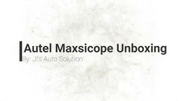 Autel Maxiscope Unboxing