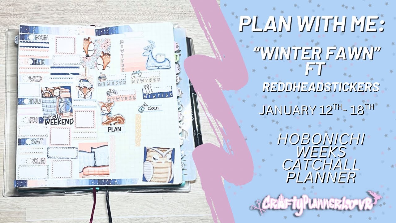 Plan with Me: “Winter Fawn” (January 12th-18th, 2026) // Hobonichi Weeks 2026 Catchall Planner