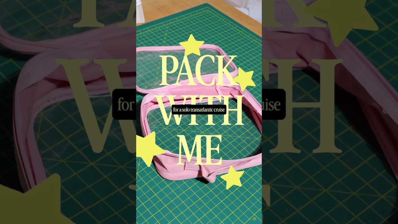 Pack with me for a solo transatlantic cruise 👋 🚢 #cruises #packing #skincare #kbeauty #travelvlog