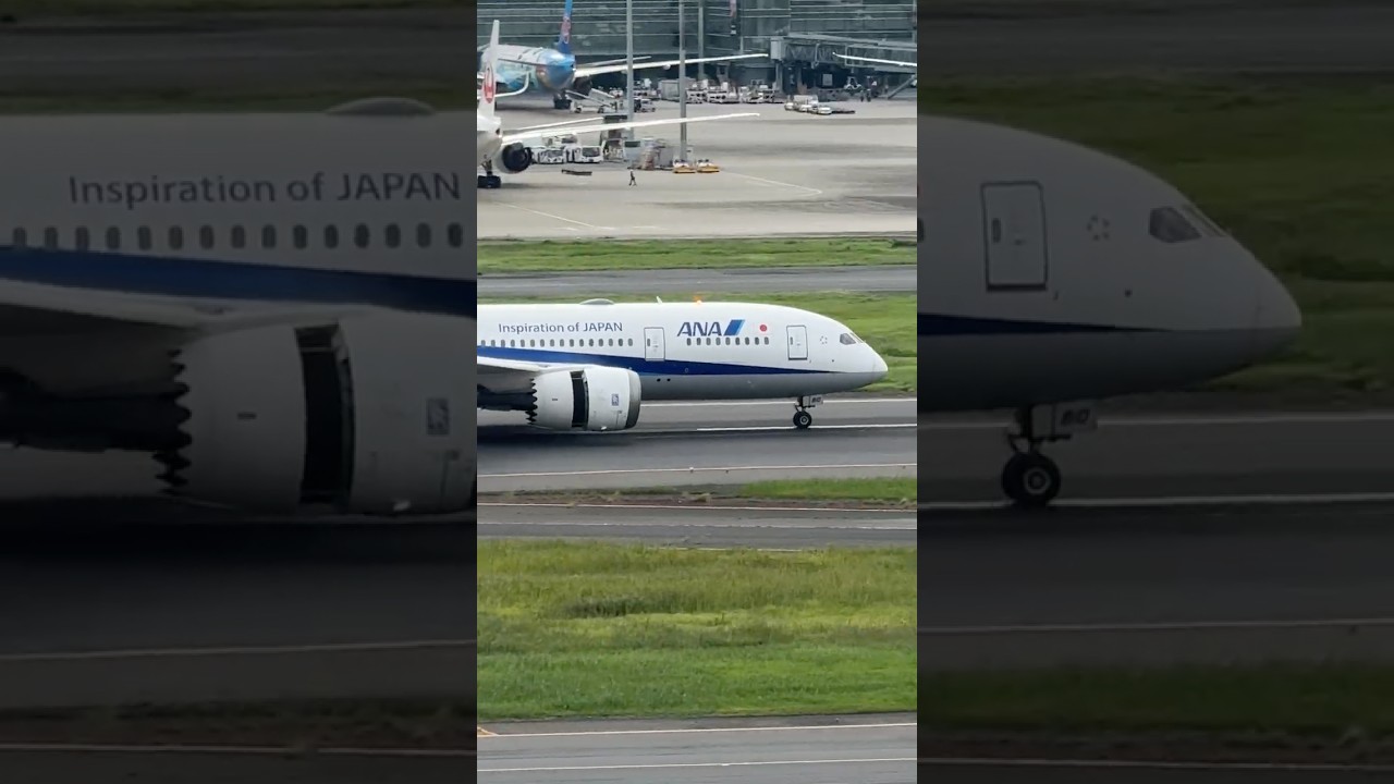 ANA B787 Arrival Into HND
