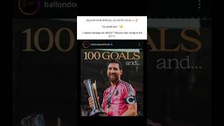BALLON D’OR  ACCOUNT VIA IG: Hidden message for MESSI?