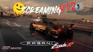 Heavenly Sounding V12 PAGANI ZONDA R | Need For Speed Most Wanted 2012 | Best Sounding Car 👏🏻 [4K]