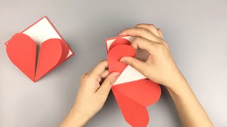 Gấp Thiệp Trái Tim Đơn Giản | Thiệp Giấy | DIY Heart Card