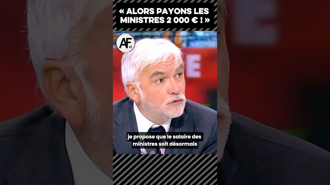 Pascal Praud : « Que les ministres vivent avec 2 000 € alors ! » #actualités #politique