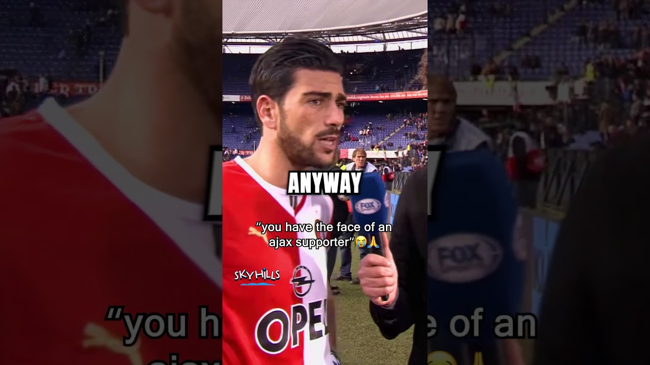 Pellè gaat niet in discussie met "ajax supporter" #grazianopelle #deklassieker #feyenoord #shorts