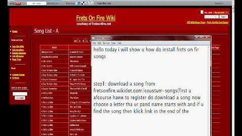 how do add frets on fire songs?