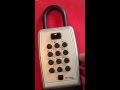 Setting up a Master Lock portable push button Lock Box