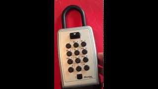 Setting up a Master Lock portable push button Lock Box