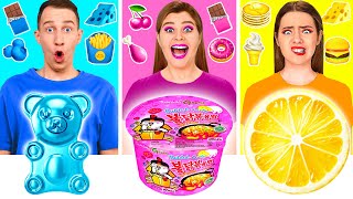Food of The Same Colors Challenge | Funny Food Situations by RaPaPa Challenge