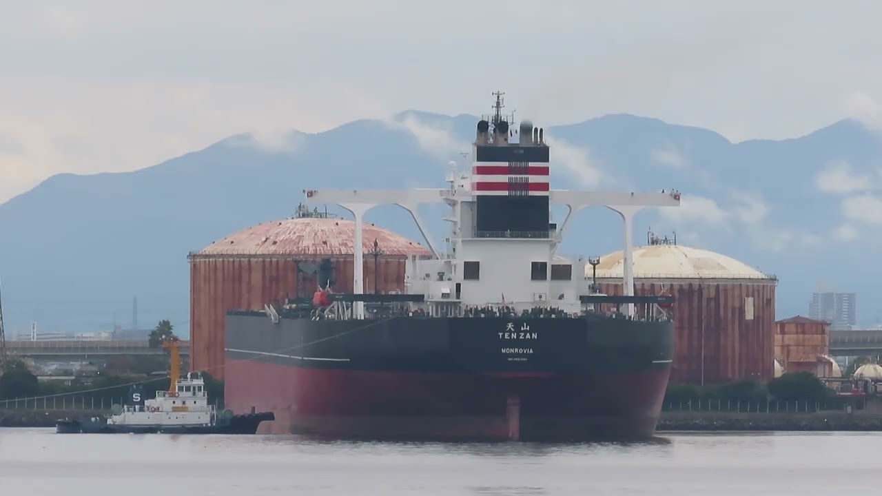 TENZAN 天山 離岸・出港 Crude Oilタンカー(Crude Oil Tanker) - YouTube