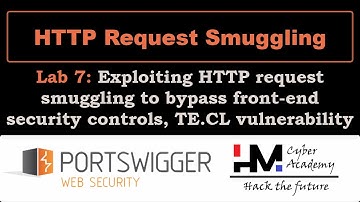 Lab 7 | Exploiting HTTP request smuggling to bypass front-end security controls, TE.CL vulnerability
