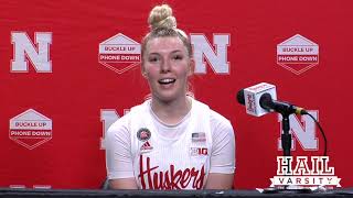 Nebraska Women's Basketball: Ashley Scoggin on Penn State Win Details