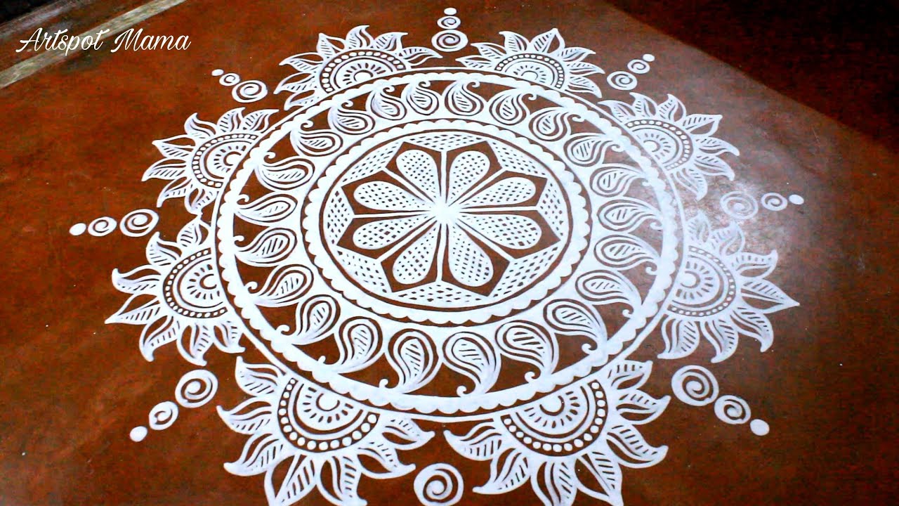 Beautiful Traditional Jhoti Design/Beautiful Traditional Alpona ...