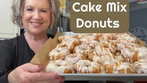 Easy Cake Mix Glazed Donut Recipe! Quick & Easy Donuts! Makes 24
