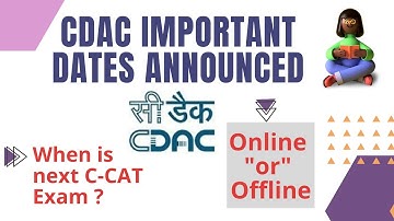 CDAC Important Dates announced | Next Batch in March 2021 | Online 