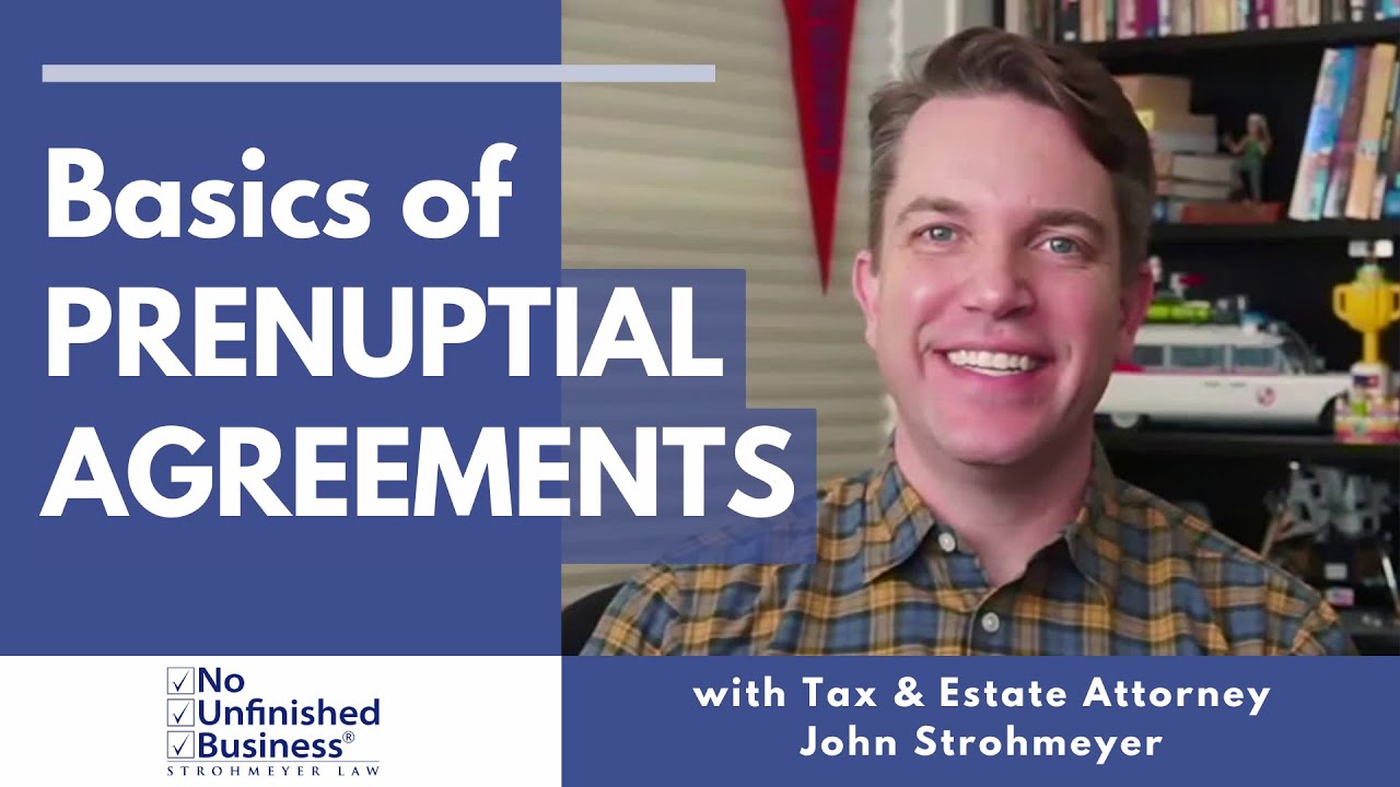 Estate Attorney Explains the Basics of Prenups YouTube