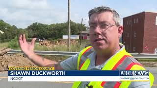 Roxboro sinkhole closes busy road to traffic