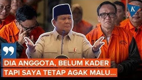 Akui Malu, Prabowo Klaim Immanuel Ebenezer Belum Jadi Kader Gerindra