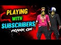 FREE FIRE LIVE || PLAYING WITH SUBSCRIBERS JOIN FAST