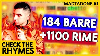 MADMAN chiude più di 1100 RIME in 184 barre | MADTADONE 1 CHECK THE RHYME