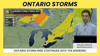 Ontario's thunderstorm risk persists into the weekend | #forecast