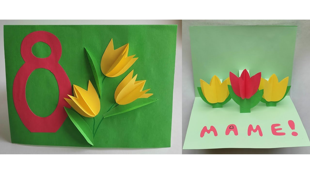 Фигурки из бумаги своими руками на примере тюльпана, дерева и собаки