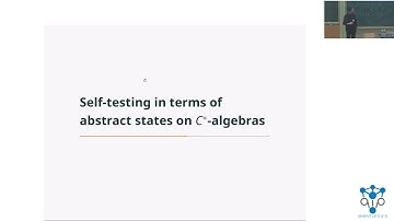 QIP2023 | An operator-algebraic formulation of self-testing (Yuming Zhao)