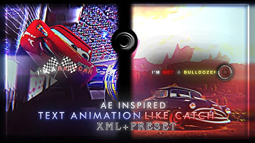 Ae Inspired Text Animation Like @catchthedit in Alight Motion pt 4 | (+Preset)