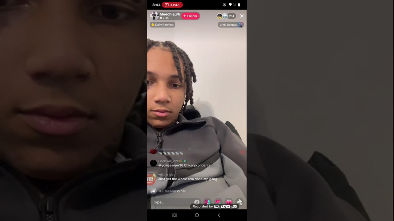 9BMeechie on live speak on first day out *NEW UNRELEASED 