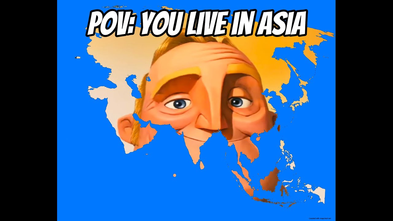 Mr Incredible becoming canny/uncanny mapping (You live in Asia) (REMAKE)