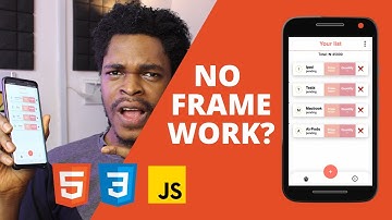 Mobile App with ONLY HTML, CSS and JavaScript? UNBELIEVABLE