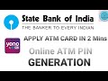 Apply atm card online  atm pin generation  block atm cards  through sbi internet banking