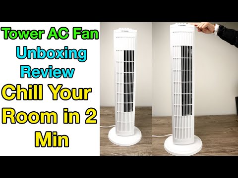 Tower AC Fan Review, Unboxing and Price - Tower Fan Summer Special Review Hindi/Urdu -  Unbox