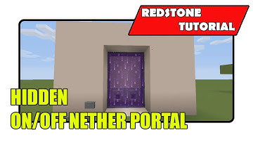 Hidden On/Off Nether Portal (Minecraft Xbox TU23/CU11/PlayStation CL1.15)
