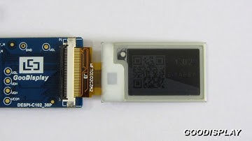 1.02 inch mini size e-paper display screen module partial refresh from Good Display