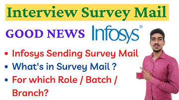 Infosys Sending Survey Mail | Infosys Interview Schedule Mail | Infosys Recruitment 2021