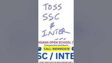 Telangana Open School Society TOSS, TS Open 10th and Open Inter Admission Last date Extended  ?